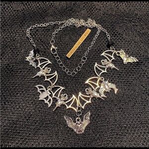 Bat Necklace new Jewelry spooky goth gothic